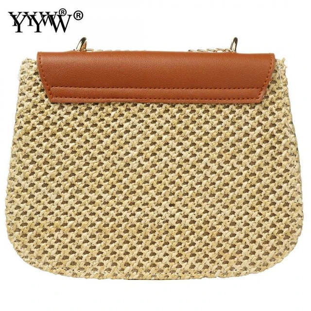 YXILEE Summer Straw Shoulder Bag Straw Small Clutch Crossbody Bags for  Women Beach Cell Phone Wallet Purse Handmade Envelope
