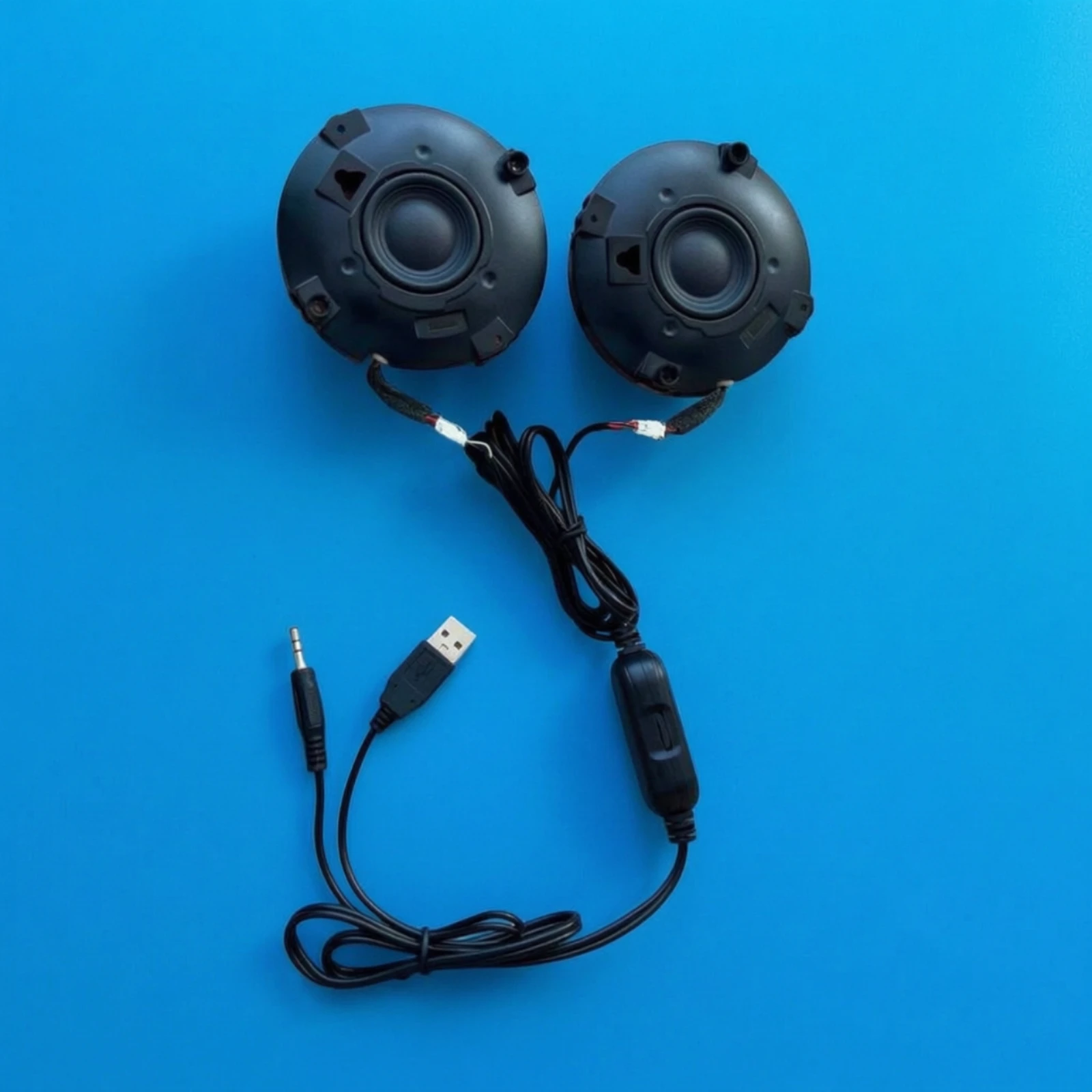 접착식 스피커 소음 감소 USB 스피커 학생, 홈 오피스, 기숙사용 컴팩트 슬림형