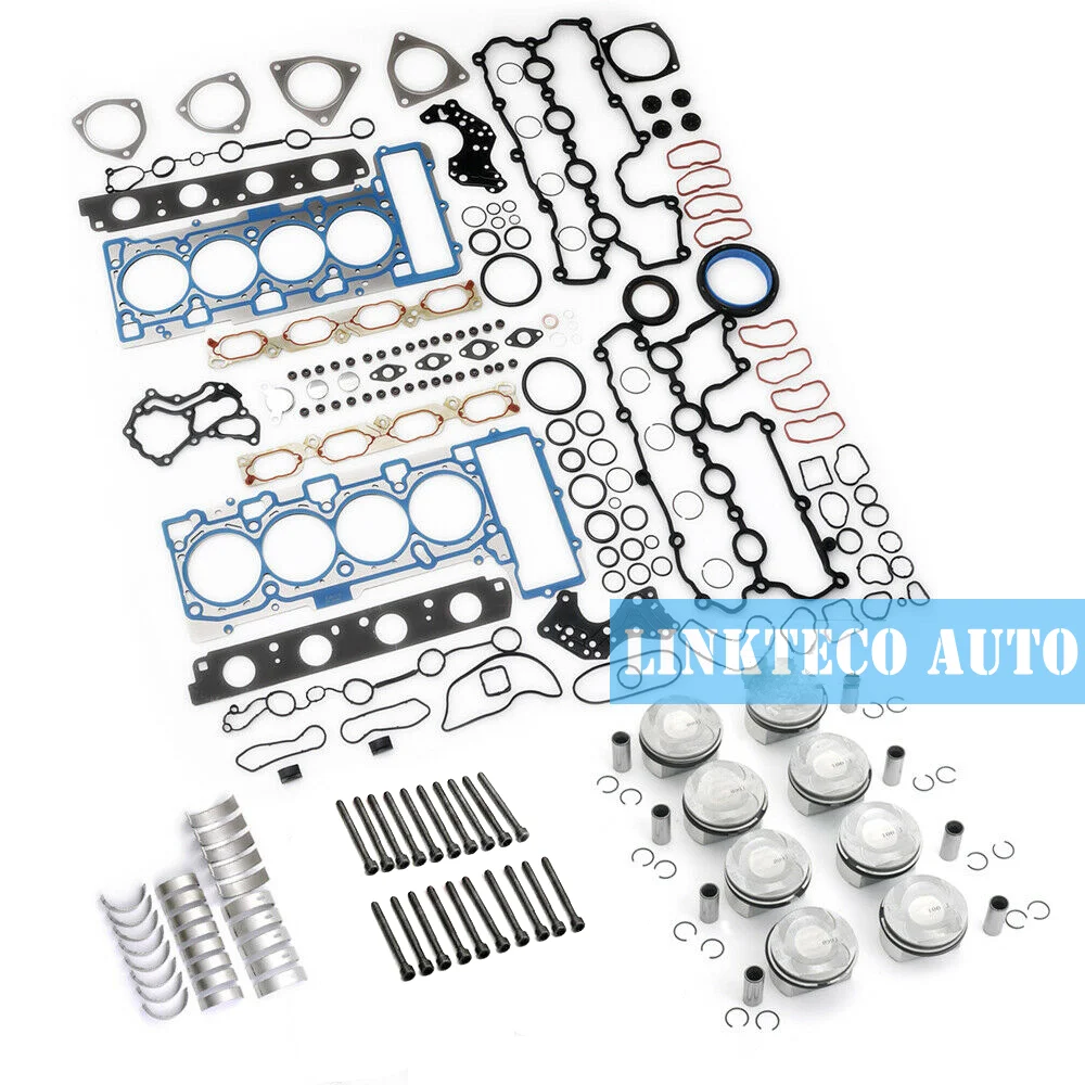 Engine Rebuild Pistons Gaskets Overhaul kit for Audi Q7 A8 VW Touareg 4.2 L V8