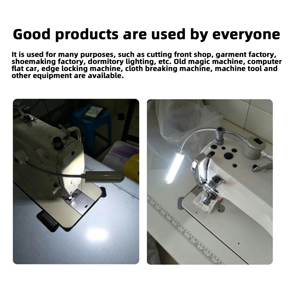 Sewing Machine Light 10LED U-shaped Lights Luminaire Flexible Work Lighting  Lamp With Magnets Base For Drill Presses Workbenches - AliExpress