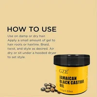 GZE JAMAICAN Huile de ricin noire pure pressée à froid pour la croissance des cheveux, l'hydratation de la peau et la santé du cuir chevelu - Promotion des cheveux épais 3
