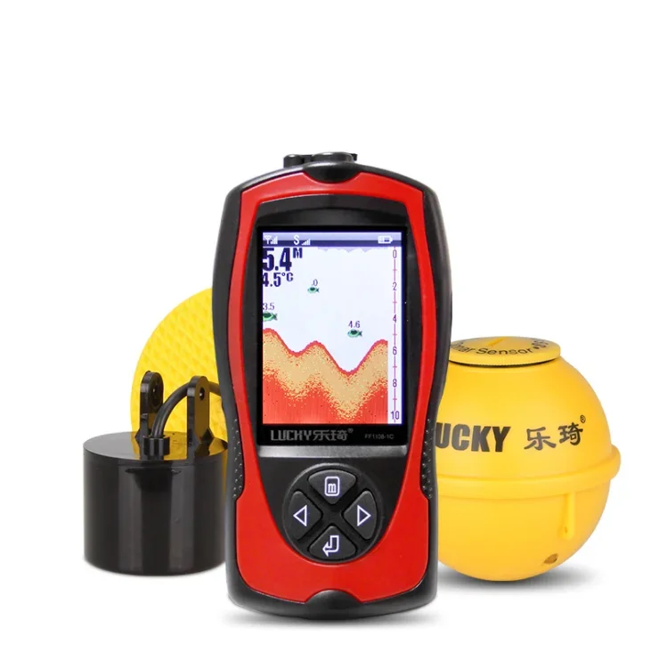 Lucky Ff1108-1Cla & Ff1108-1C Deep Finder Sonar Fishfinder Light Lure Sensor Ecoscandaglio Più Profondo Attrezzatura Radar Per La Pesca In Mare