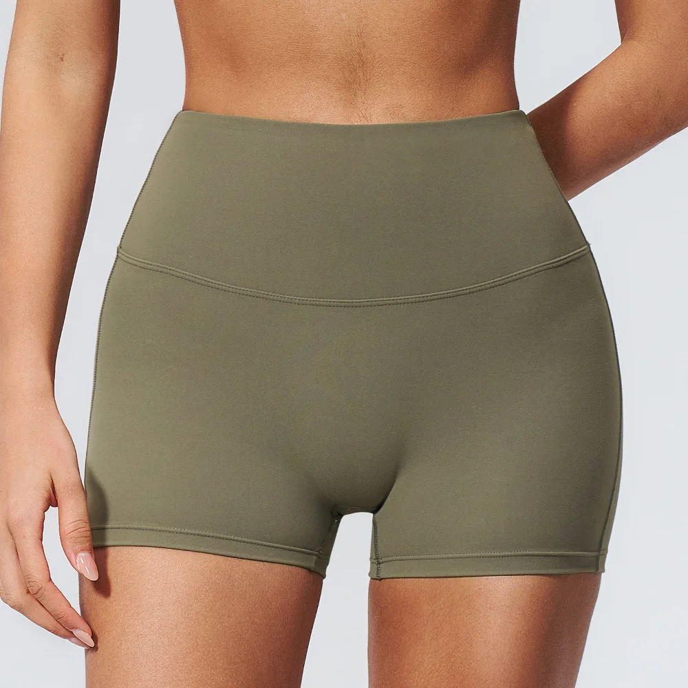 Sexy High Waist Yoga Shorts Women Sports Cycling Shorts Yoga Ventilate Slim Shorts Women Naked Feeling Push Up Fitness Leggings 1