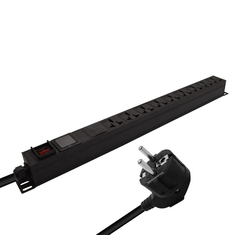 

tomadas para rack PDU Power socket with digital display Independent switch control 9 Units 16A Universal Outlet Socket