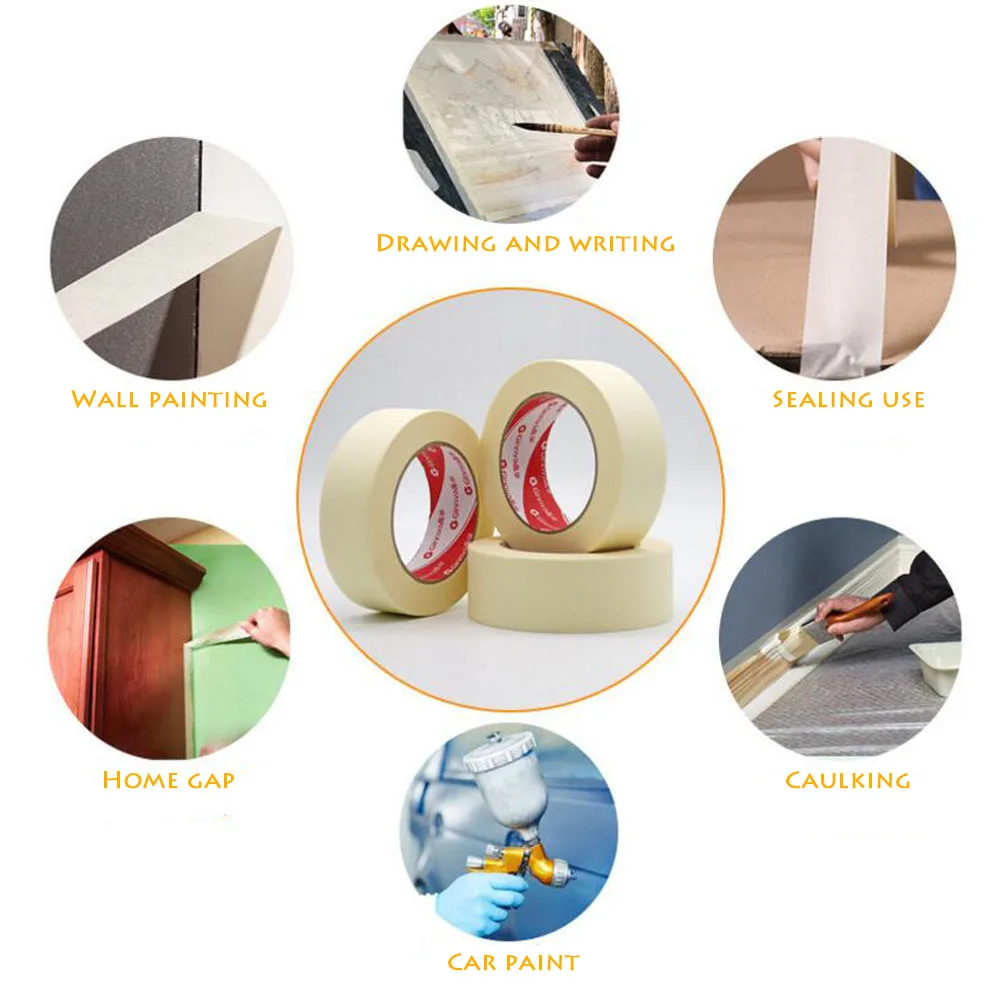 White Writable Waterproof Masking Tape for Art and DIY Projects (12M)