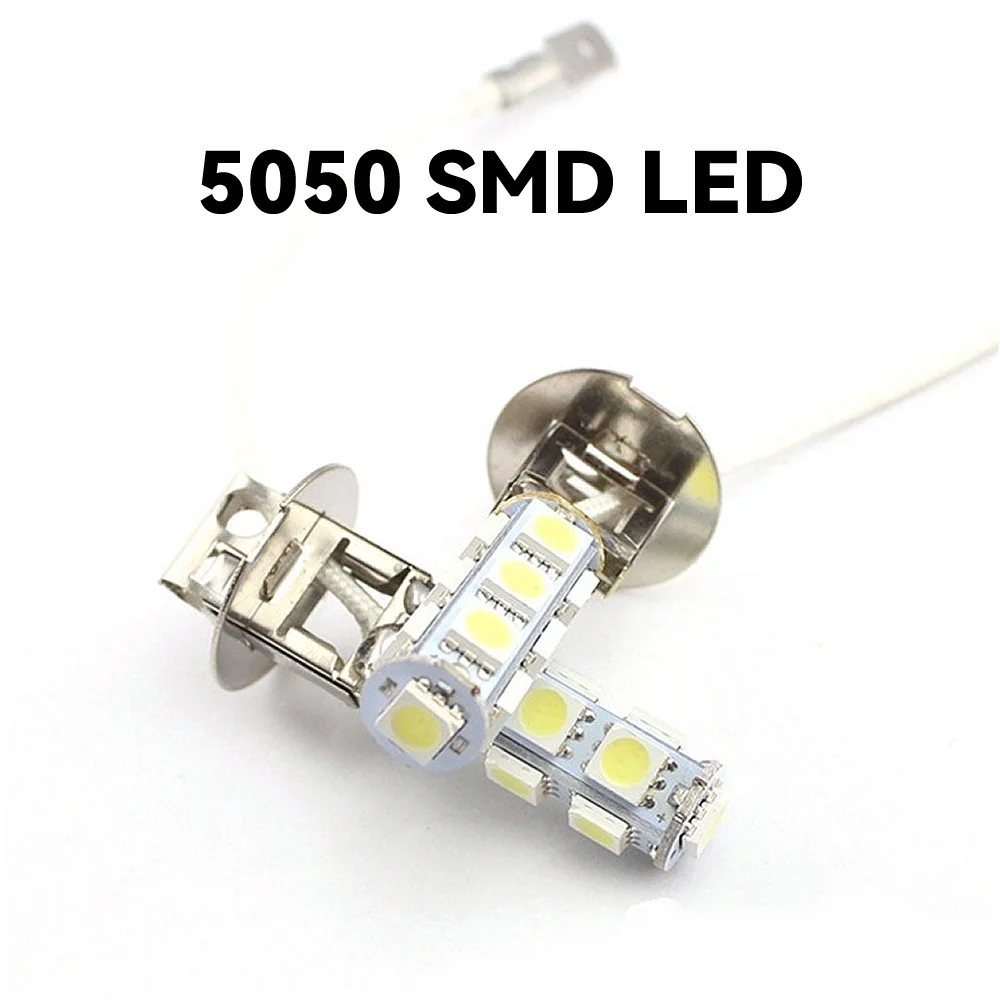 10pcs DC 24V H1 H3 13 SMD 5050 LED Bulb White Truck Auto Headlight Fog Head Lights Lamp led light led bulb led fog light led headlight fog and headlight bulbs