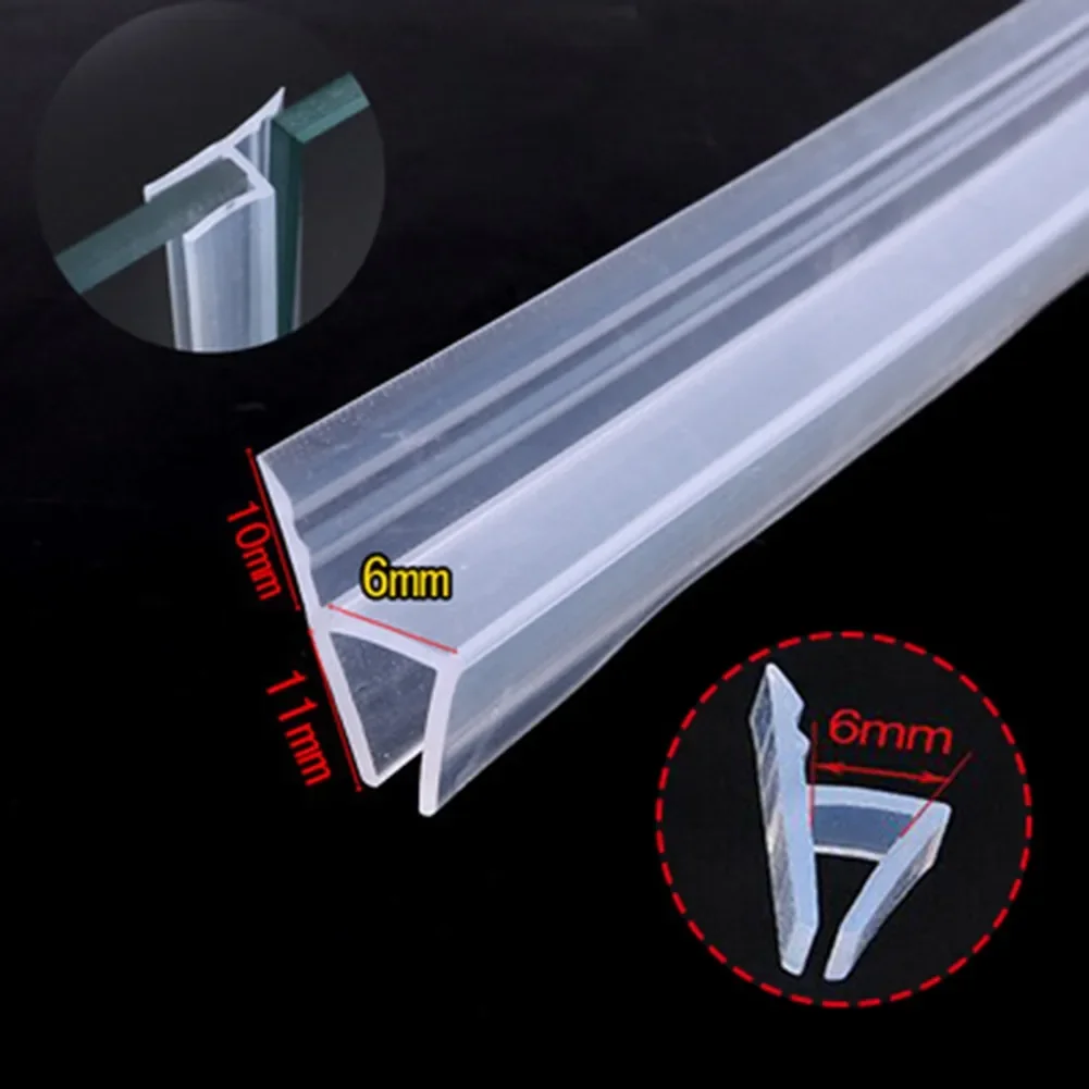 Silicone Seal Strip 2M 6/8/10/12mm Screen Door Bathroom Shower Water Door Draft Blocker Acoustic Insulation Strip