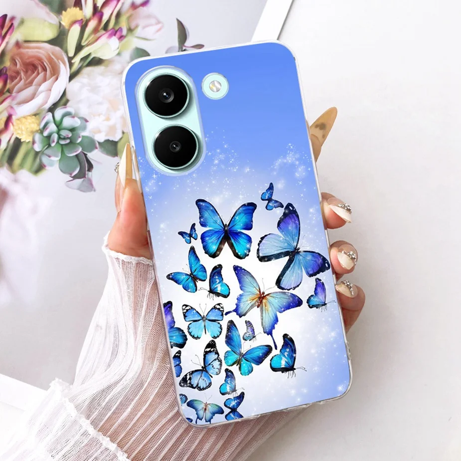 Colorful Flowers Painted Soft Slim Phone Case Cover