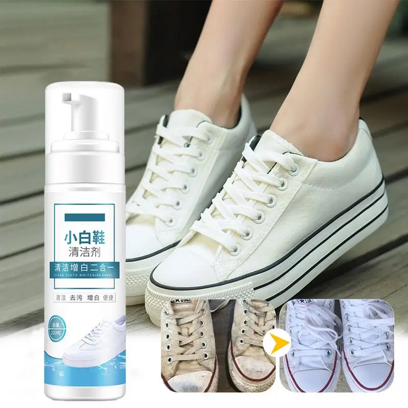 

Отбеливатель кроссовок, белый пенный очиститель для обуви, водонепроницаемый отбеливающий очищающий спрей, мощное средство для удаления пятен на обуви, очиститель кроссовок