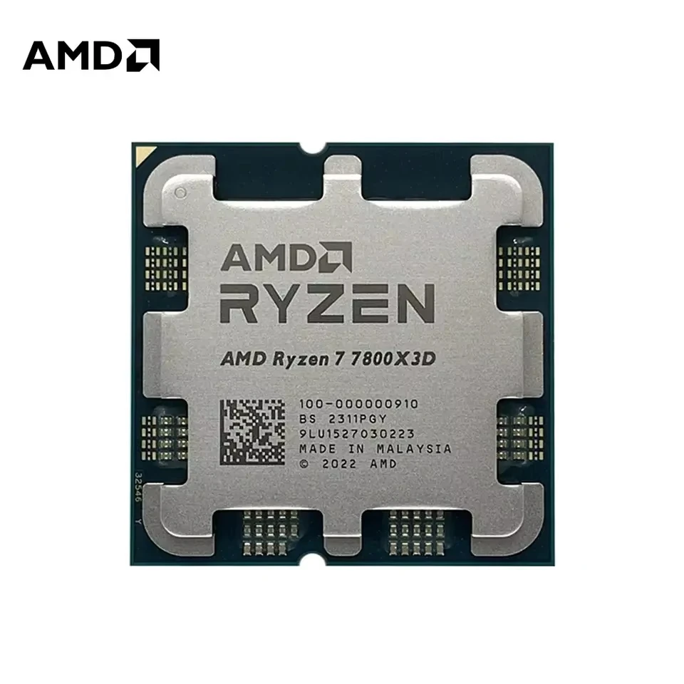 AMD RYZEN 7 7800X3D CPU Gaming Processor AMD R7 7800X3D 8-Core 16