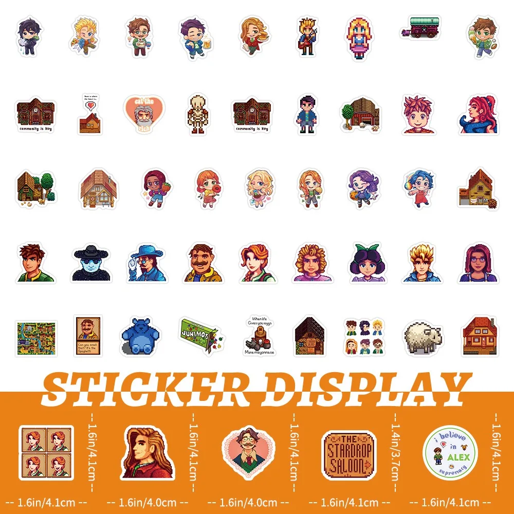 Stardew Valley Chicken Graffiti Decorative Sticker Pack - Perfect for Laptop, Phone, Scrapbook, and Luggage