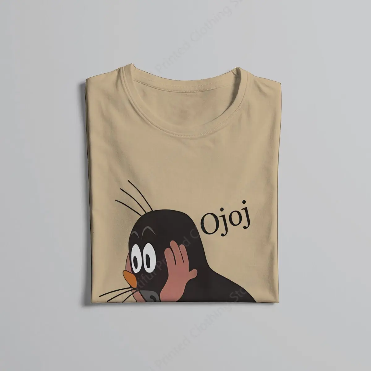 100% Cotton T-shirt The Little Mole Print Cool Men's Women's T-Shirts 4