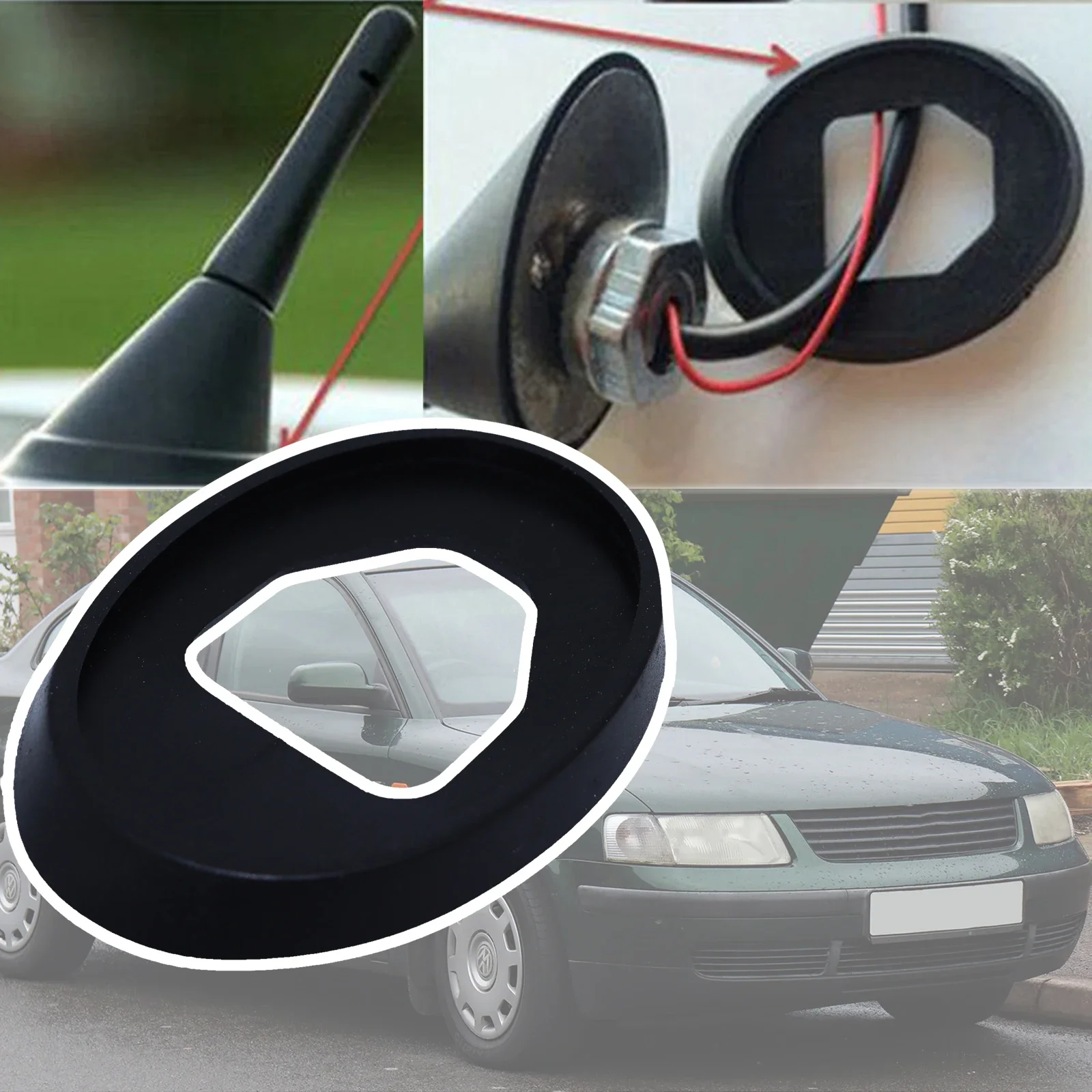 

Roof Mast Whip Aerial Antenna Rubber Base Gasket For VW Passat B5.5 B4 Seal Pad 1993 1997 1999 2000 2001 2002 2003 2004 2005