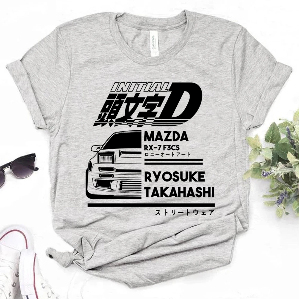 

Initial d tshirt women graphic streetwear Japanese t shirt girl funny comic clothing