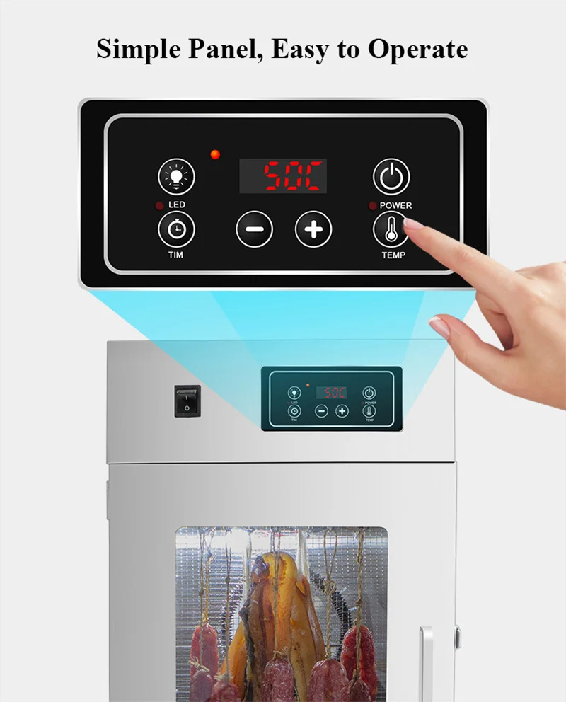 Household Sausage Drying Machine Electric 220V 110V Food Dryer Dehydrator Cured Meat Chicken Bacon Maker Commercial 3
