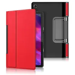 Slim Smart PU - Leather Protective Cover for Yoga Tab 11 (Red)