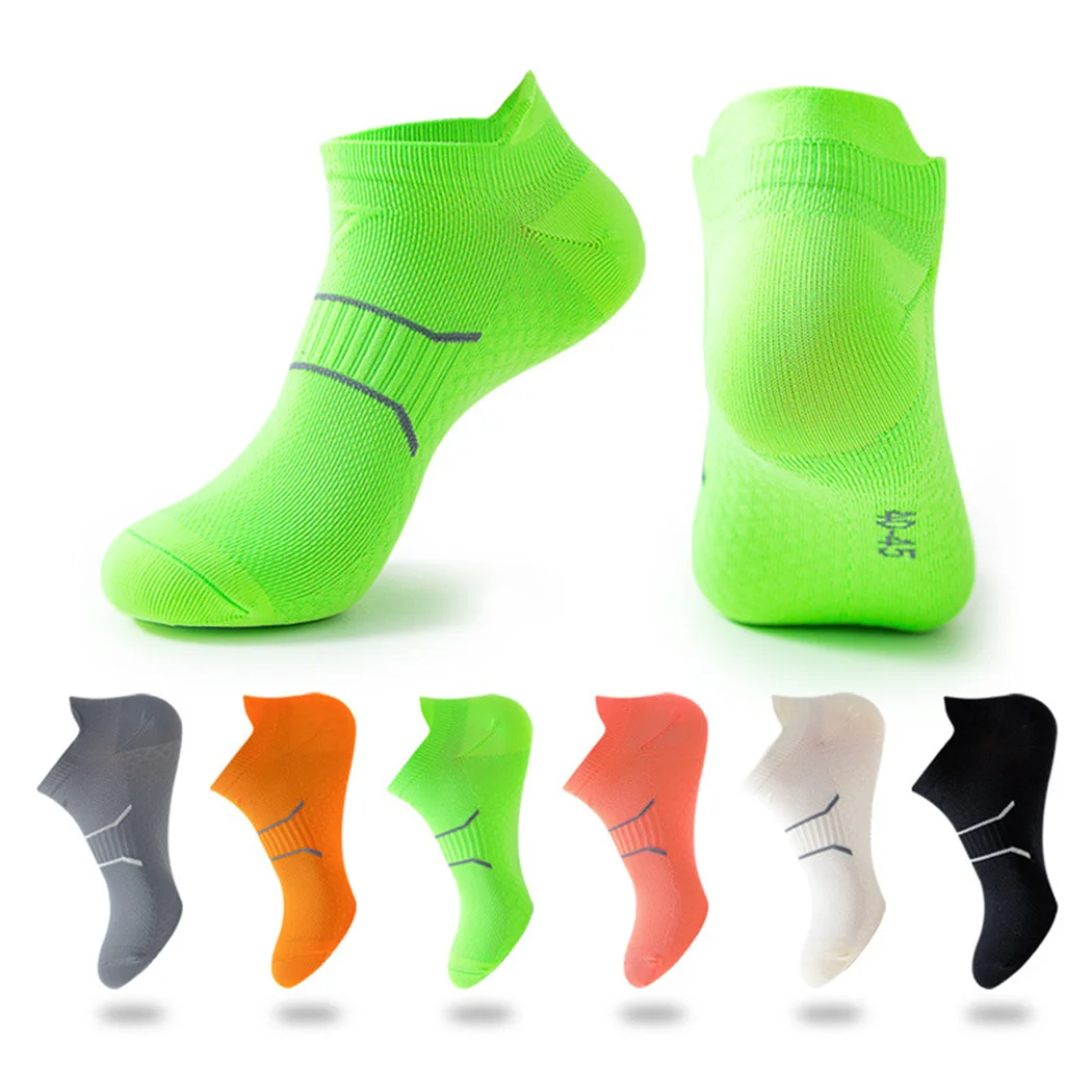 

Cut 2024 Running Low Thin New Socks Men/Women Breathable Sport Bright Color Quick Dry Fitness Athletic Compression Short Ankle S