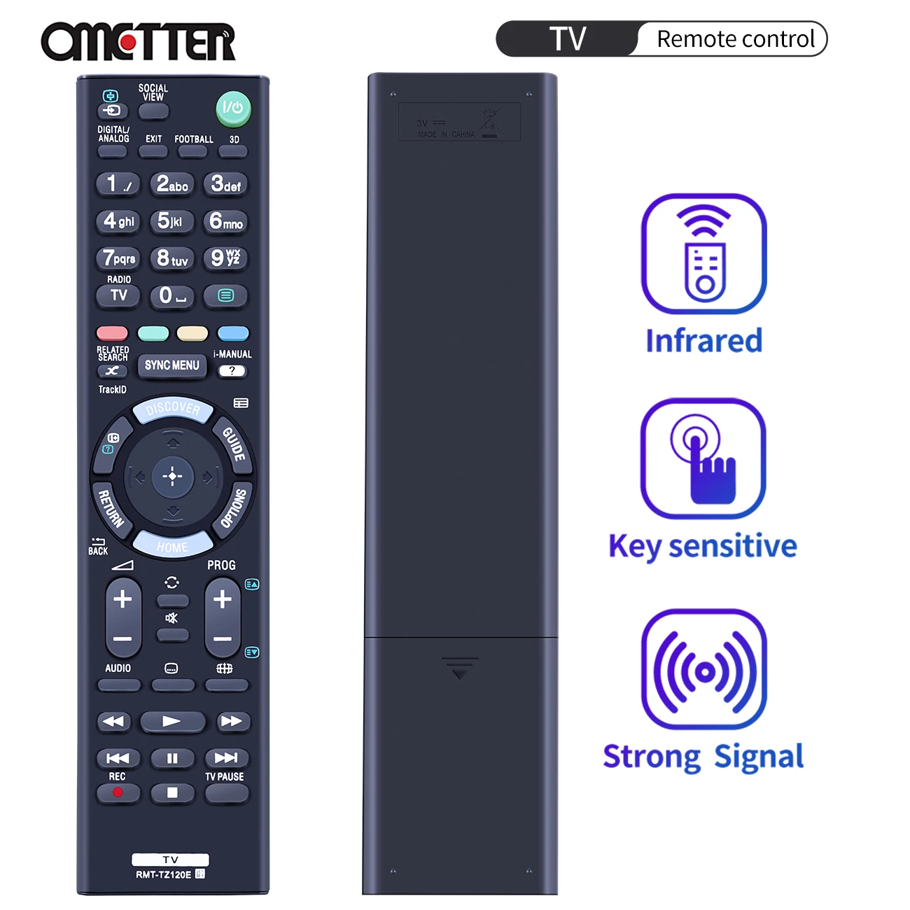 Новая модель телефона RMTTZ120E для пульта дистанционного управления Sony TV 3D Новая модель телефона RMTTZ120E для пульта дистанционного управления Sony TV 3D