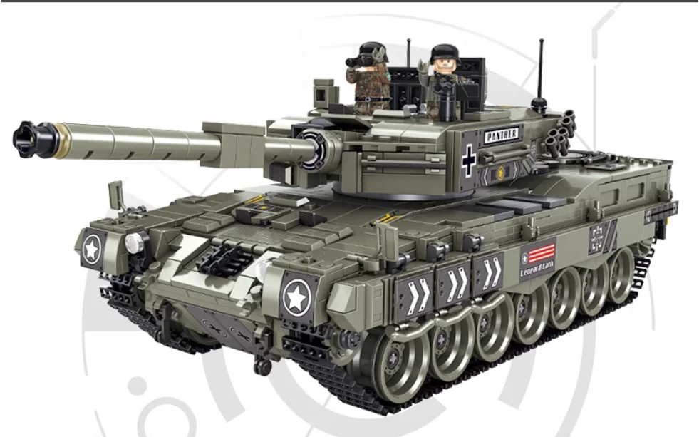 

Конструктор для мальчиков, Военный танк, трек, бронированный пистолет, модель для взрослых, Большая головоломка с высокой степенью сложности, сборная игрушка