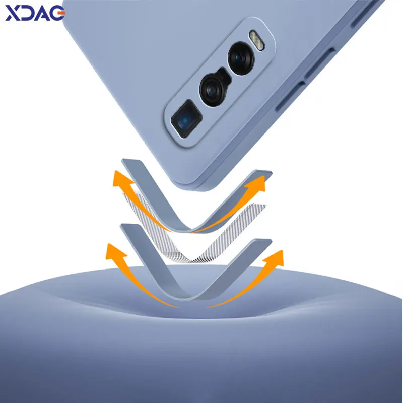 Square Liquid Silicone Shockproof Phone Case with Lens Protection – Soft 360° Coverage