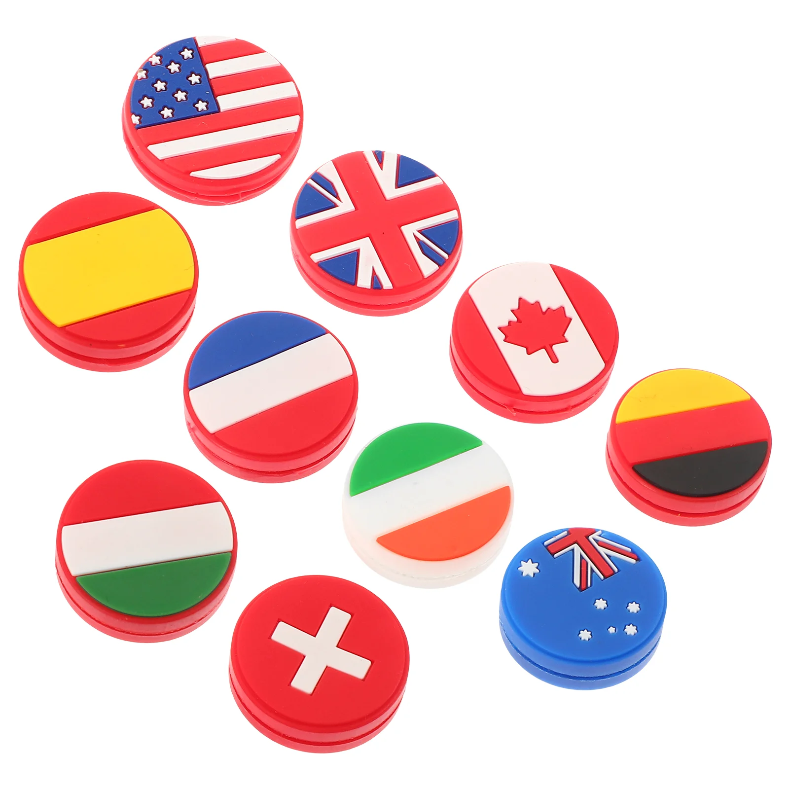 

Country Flag Shape Tennis Balls Silicone Tennis Dampeners Racket Anti Vibration Damper Tennis Accessories