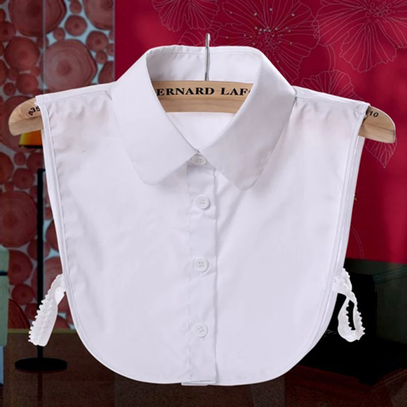 Fake Collar Ladies Women Adult Detachable Lapel Shirt Fake Collar Fashion Solid Color False Blouse Neckwear Clothing Accessories