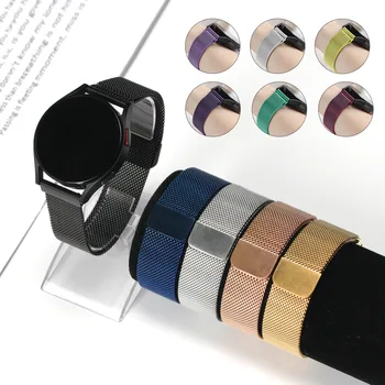 마그네틱 루프 삼성 갤럭시 워치 5 프로 5 4 44mm 40mm 액티브 1/2 스마트워치 손목 팔찌 갤럭시 워치 4 클래식 46mm 42mm