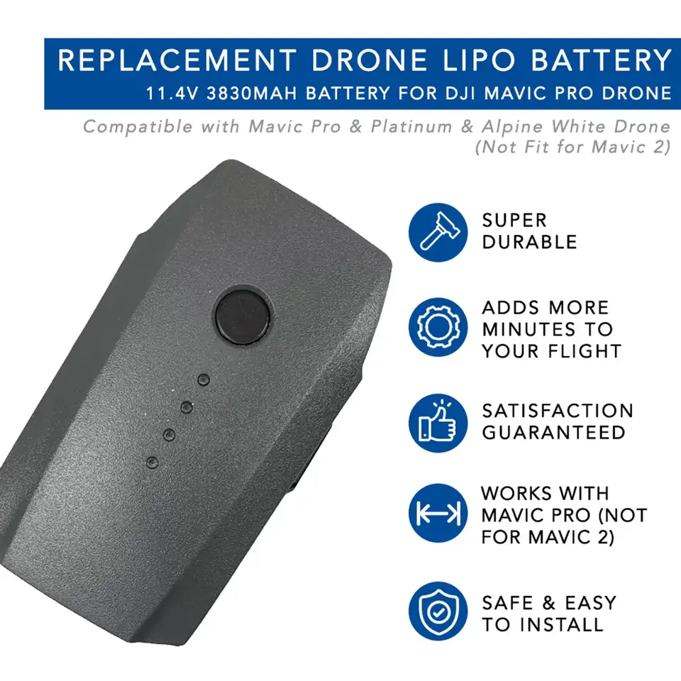 AccuCell Akku Passend Für DJI Mavic Pro, Li-Polymer, 11,4V
