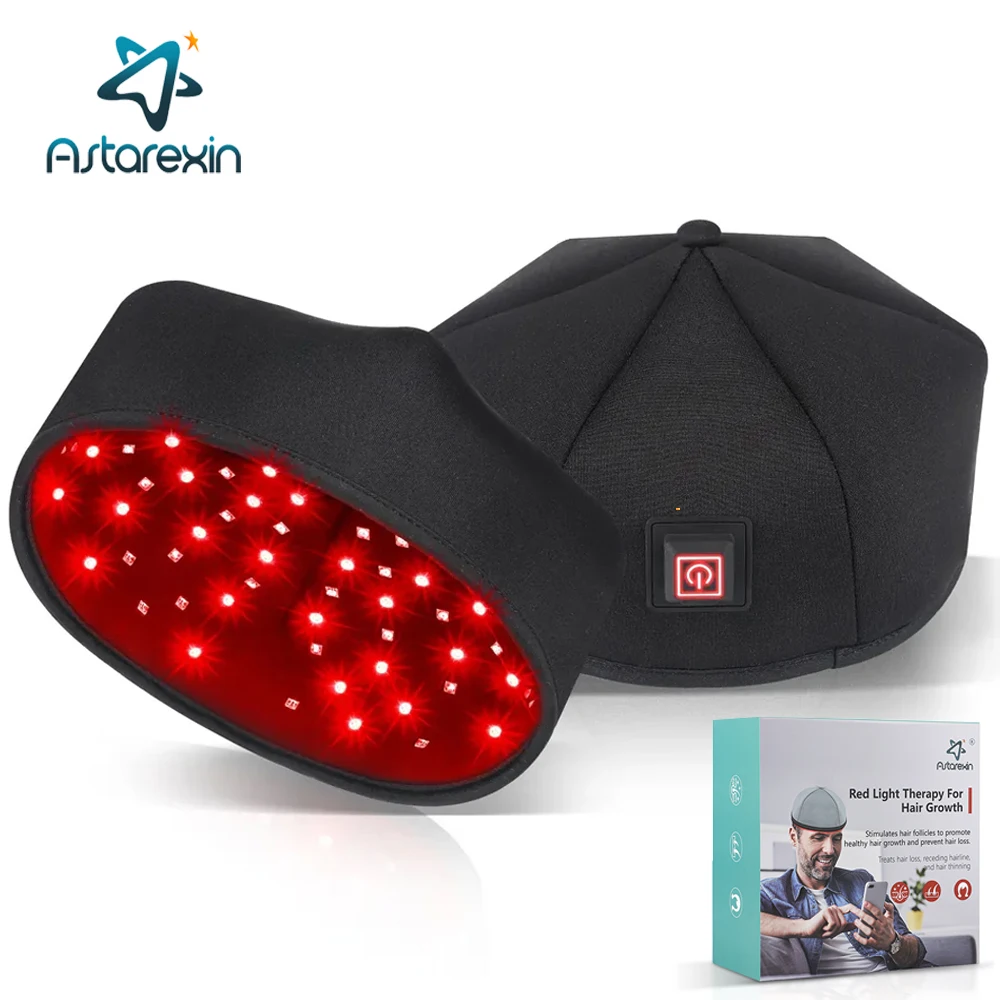 Astarexin Red Light Therapy Device Hat For Hair Growth Cap Prevant Loss Head Massager Infrared Light Relaxation Scalp LED 660nm hair growth serum,hair growth spray,hair growth cream
