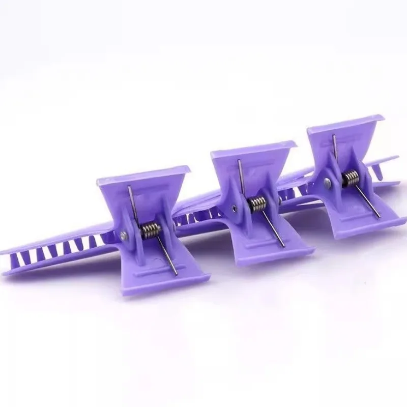 Salon Hair Clips Women Light Colorful Hairpin Styling Holding Tools Hairdressing Butterfly Clamp Solid Color Hair Accessories