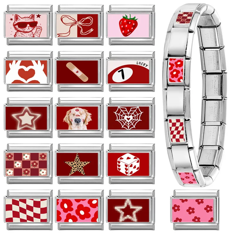 Y2K Red Series Stainless Steel Bracelet