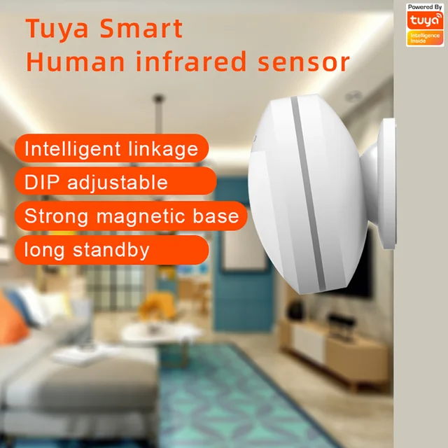 Meian Tuya Motion Sensor Smart Infrared Sensor Zigbee Motion Detector for Alarm Security Protection System Tuya/ Smart Life APP 2