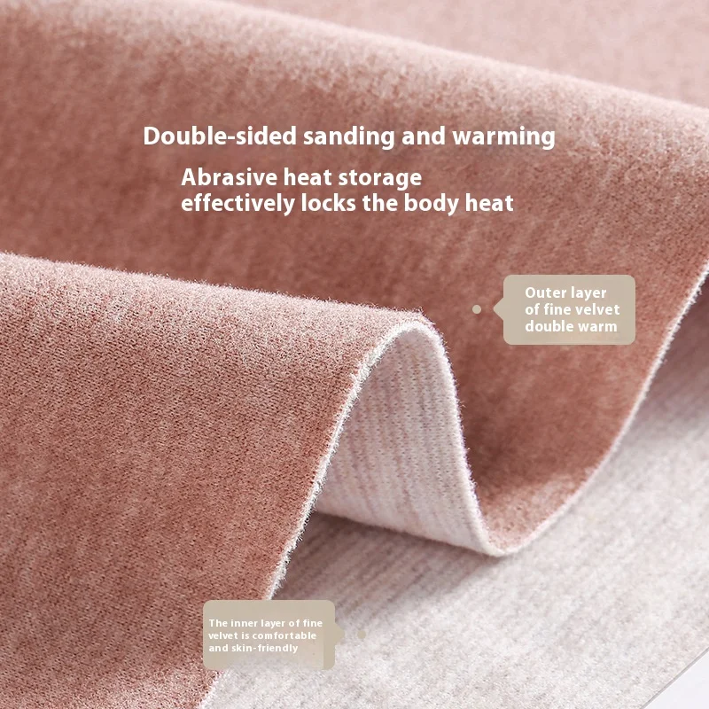 Autumn and Winter New Women's Double-Sided Milled Wool Thermal Underwear Qiu Yi Qiu Pants Female Wool Silk Bottoming Shirt