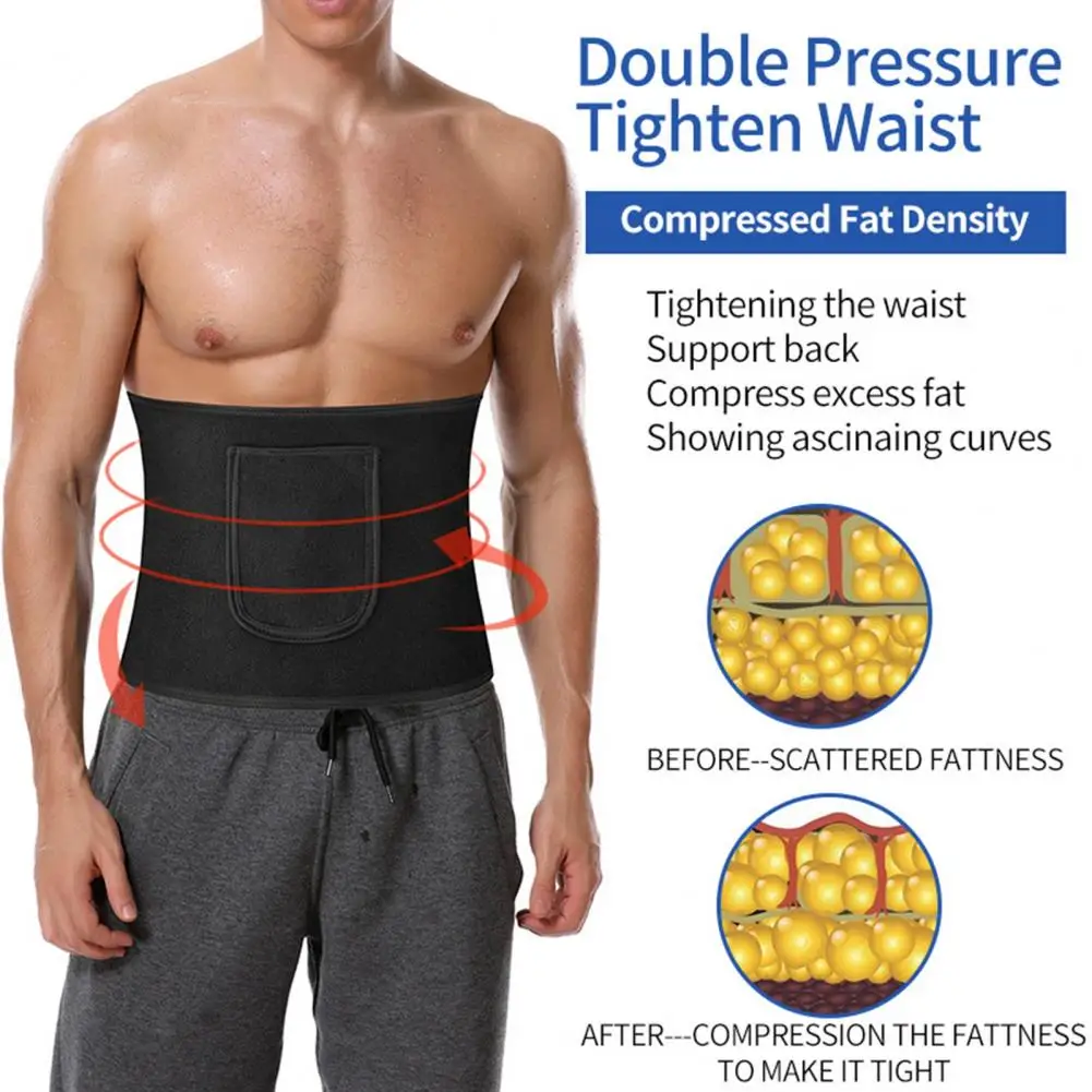 Unisex Waist Trimmer Soft Weight Loss Waist Trainer Tummy Sweat Belt  Workout Belly Band For Men Women - AliExpress