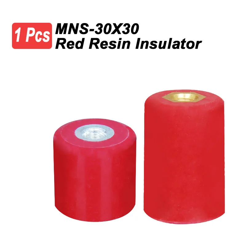 Aexit 6pcs Busbar Insulators - 660V, Orange DMC Resin, 35x34x8mm For Electrical Panels