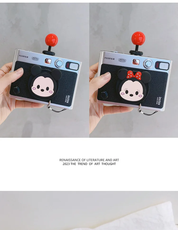 EVO Cap Soft Silicone Camera Cap for Fujifilm Instax MINI EVO Lens Cover Protection Soft Inner Cartoon Cute Lens Front
