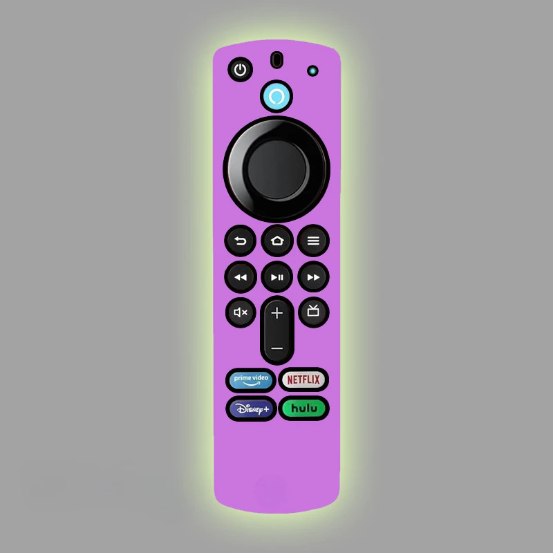 Glow-in-the-Dark Silicone Protective Case for Streaming Device Remote - Drop and Dust Proof