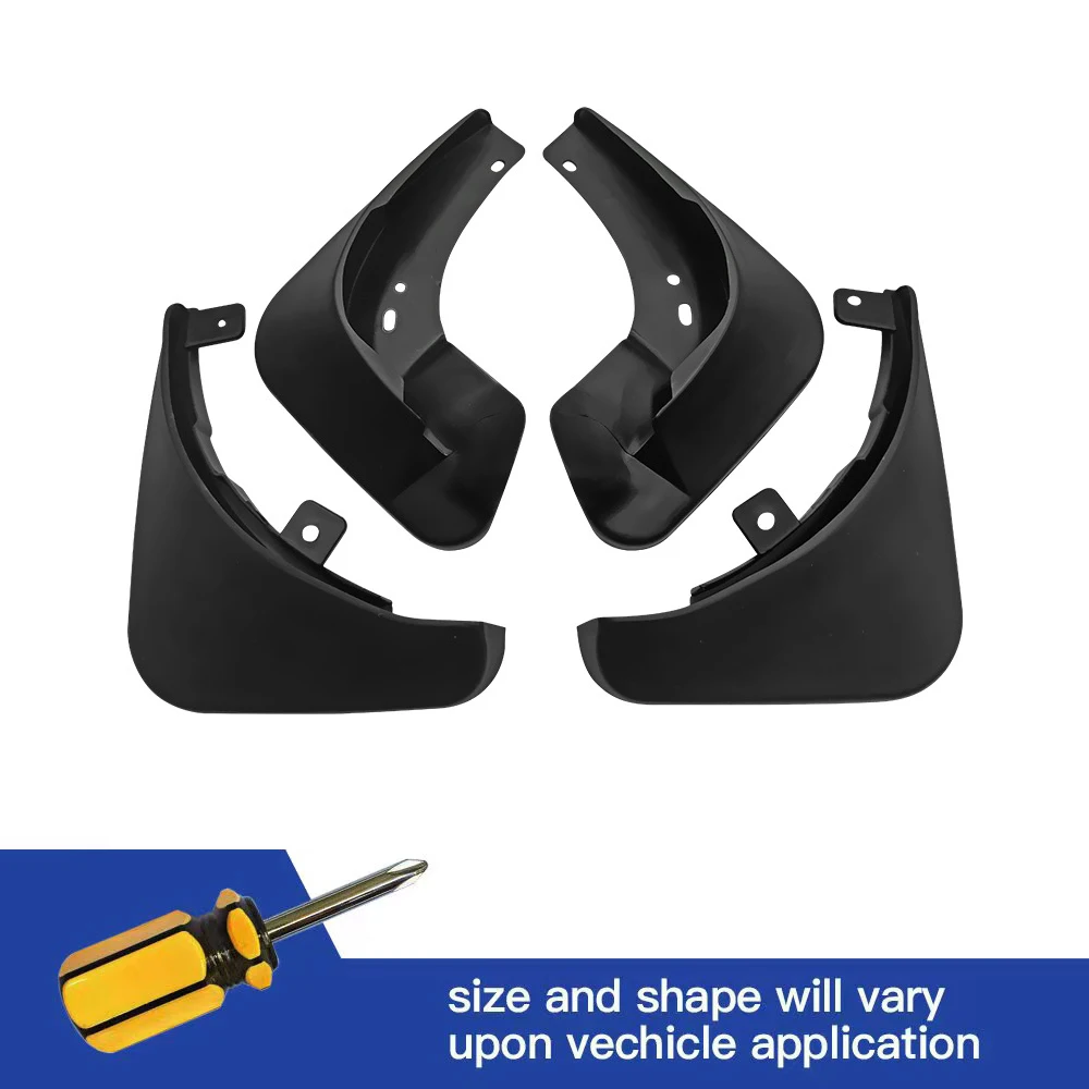 

4Pcs Front & Rear Mud Flaps Splash Guards Mudguards Black For Skoda Fabia 2 MK2 5J 2007 2008 2009 2010 2011