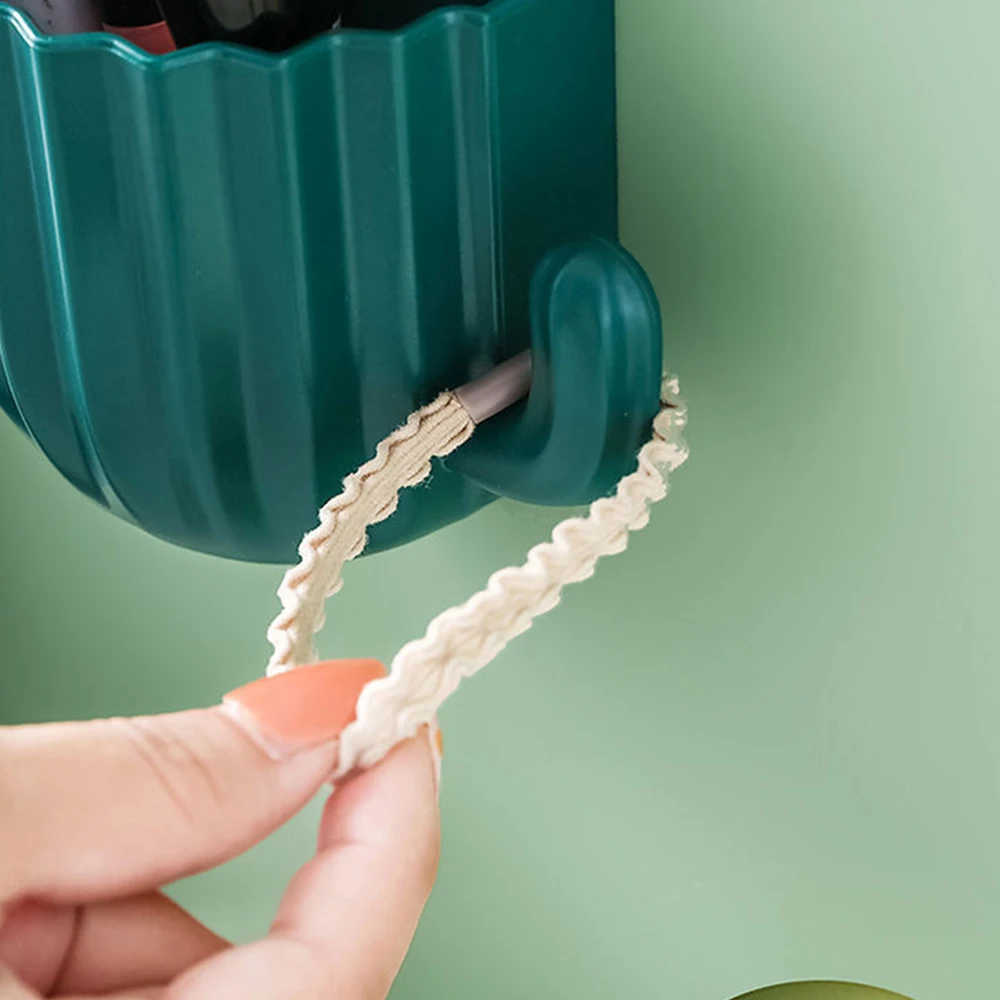 Toothbrush Holder Wall Self-adhesive Seamless Cactus Storage Rack Box Organizer Bathroom Shelf  Shower Accessories 3