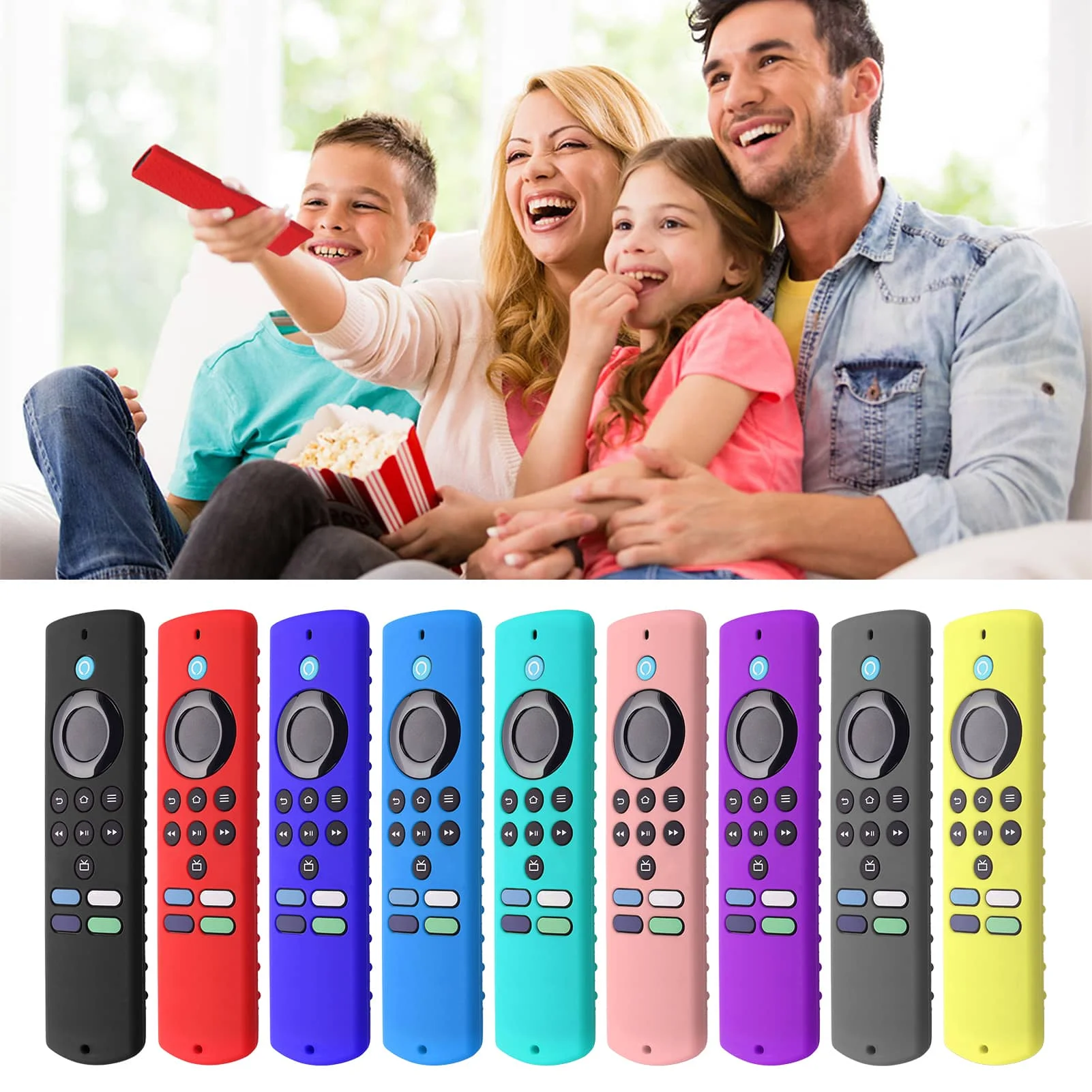 Silicone Case For Fire TV Stick Lite 4k 2021 Remote Control Shockproof Anti-Slip Dust-proof Replacement Protective Cover