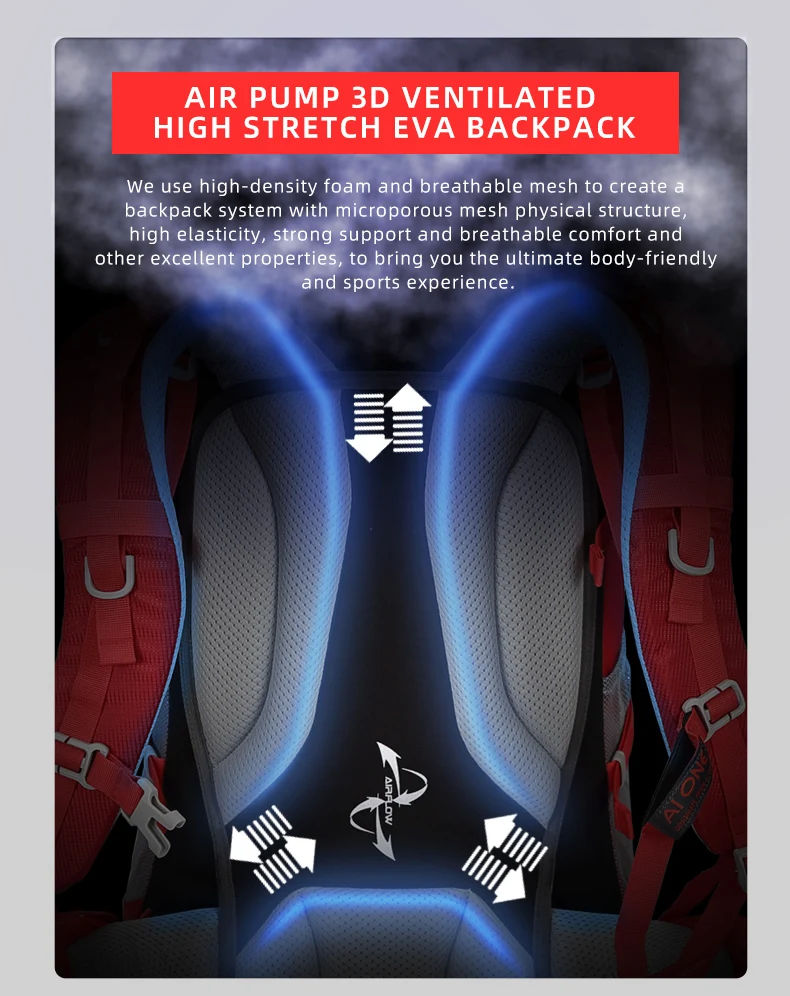 50L Waterproof Climbing Backpack 4
