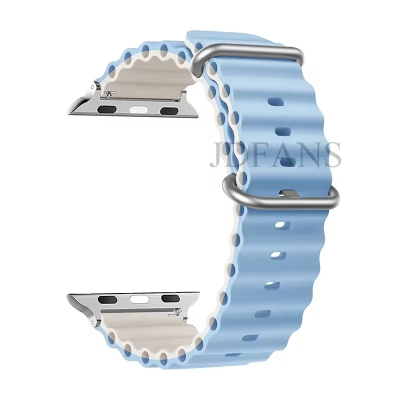 ตัวเลือกสินค้า เข็มขัดแท้ Apple Watch Ultra ยืดหยุ่น 49/44/45/41/40/38 มม.