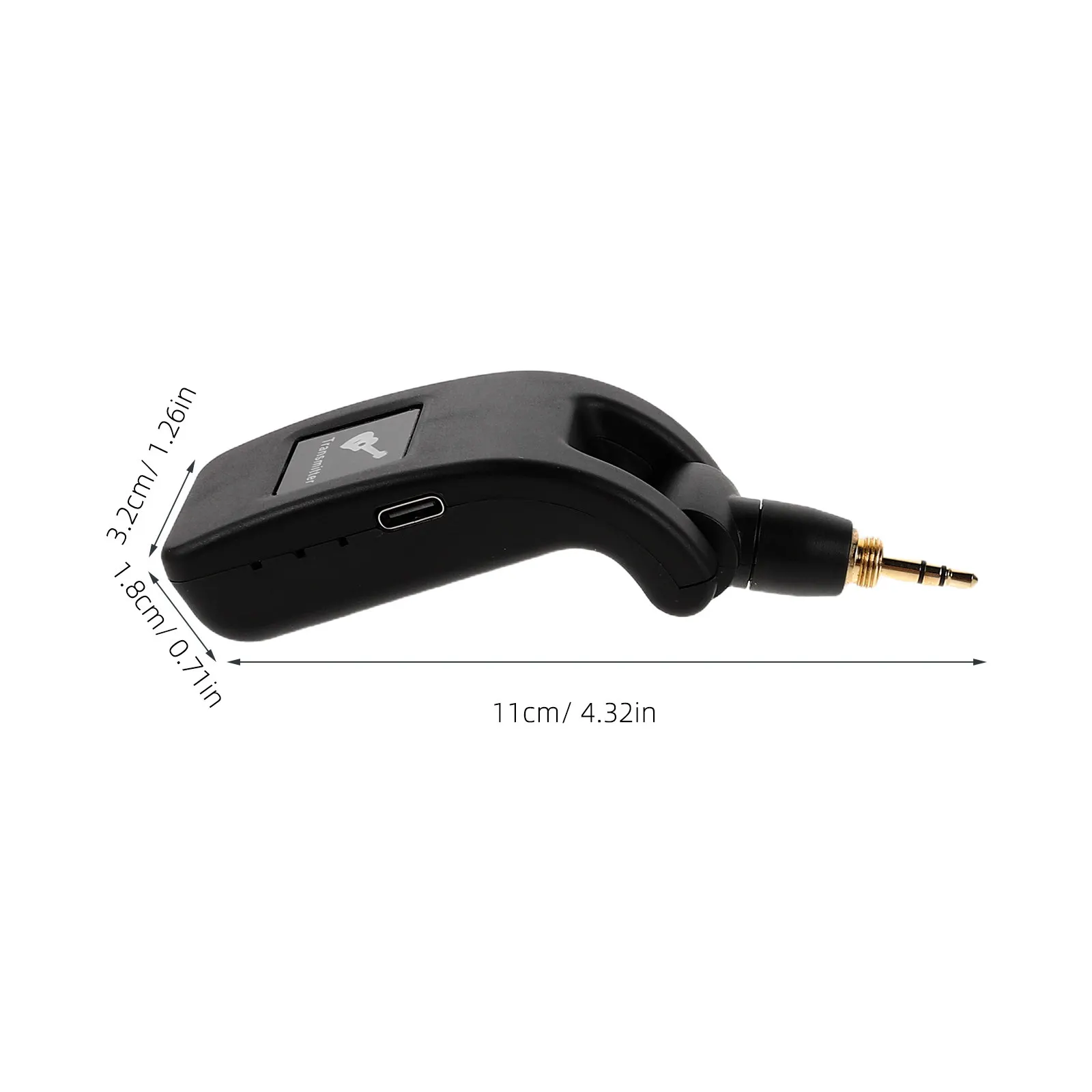 1세트 무선 기타 송신기 수신기 시스템 2.4ghz 전기 베이스 관악기용 고음질 오디오 USB 충전식