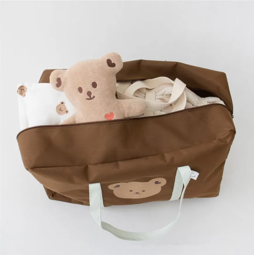 Large Capacity Mommy Bag for Maternity Hospital Bag Kindergarten Quilt Storage Bag Diaper Baby Items Organizer Travel Bag 4