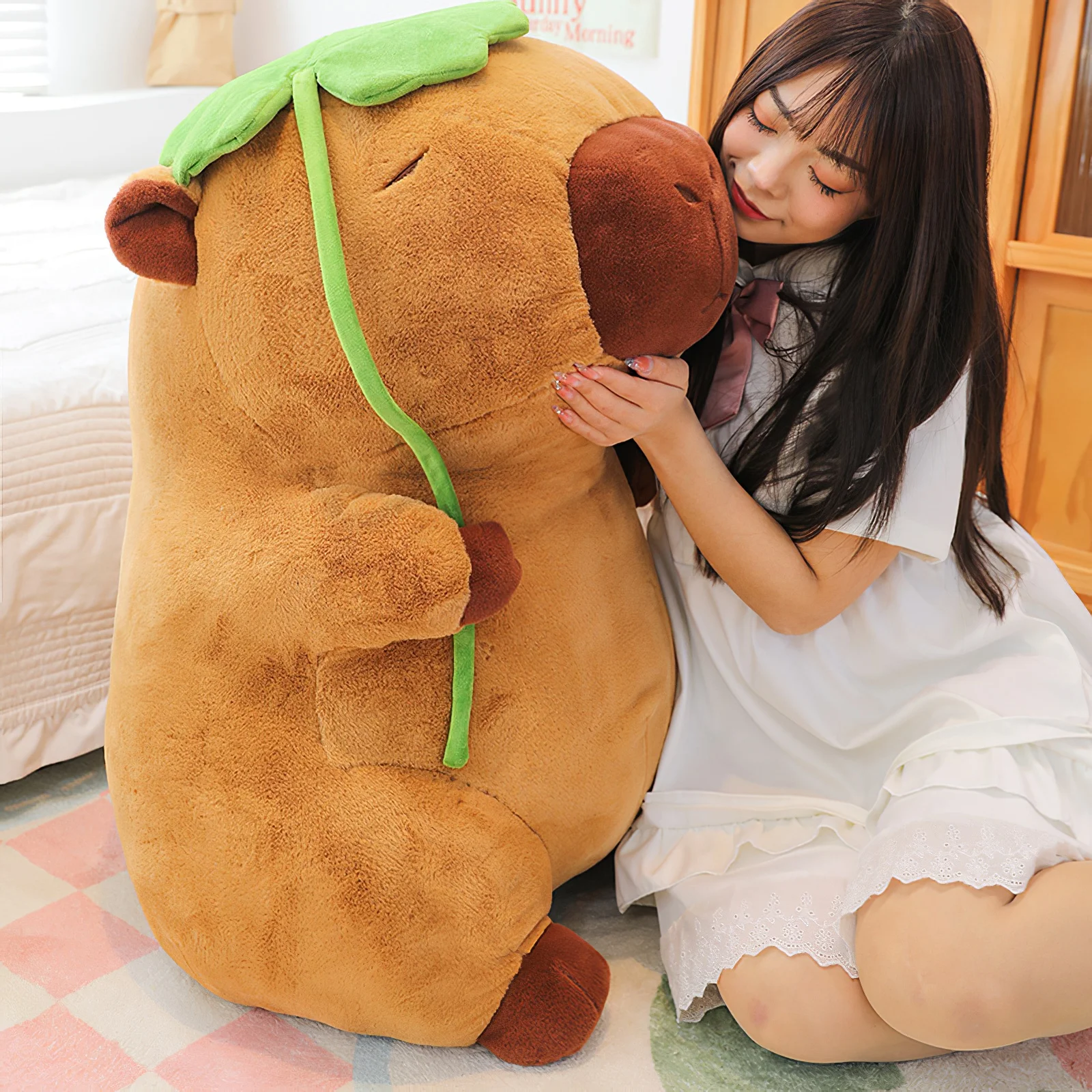 Simpatico Peluche Capybara Con Zaino A Tartaruga - Giocattolo Morbido E Cocco Per Bambini E Ragazze, Regalo Antistress