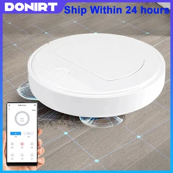 2024 New USB Robot Vacuum Cleaner Smart for Home Mobile Phone APP Remote Control Automatic Dust Removal Cleaning Sweeper Gift 1