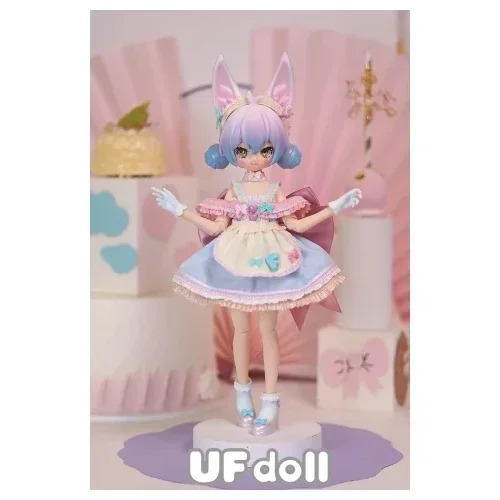 thumbnail image 1 of Original Ufdoll Mini Tea Series Box Movable Bjd Doll Limited Limit Elevator Series Figurine Decoration Desktop Model Toys Gifts, 1 of 5
