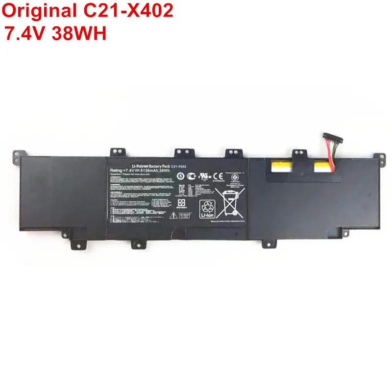 

7.4V 38WH Original Laptop Battery C21-X402 For ASUS VivoBook S300 S300CA S300E S400 S400C S400CA S400E X402C X402CA C31-X402