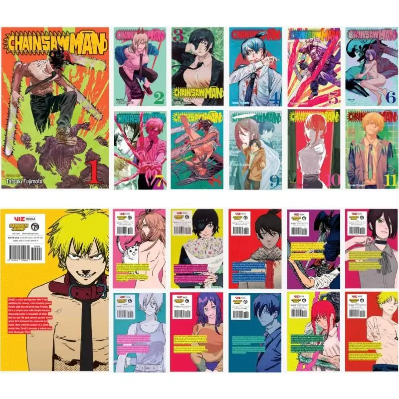 English Original Manga Chainsaw Man, Vol.1-17 Single Volume