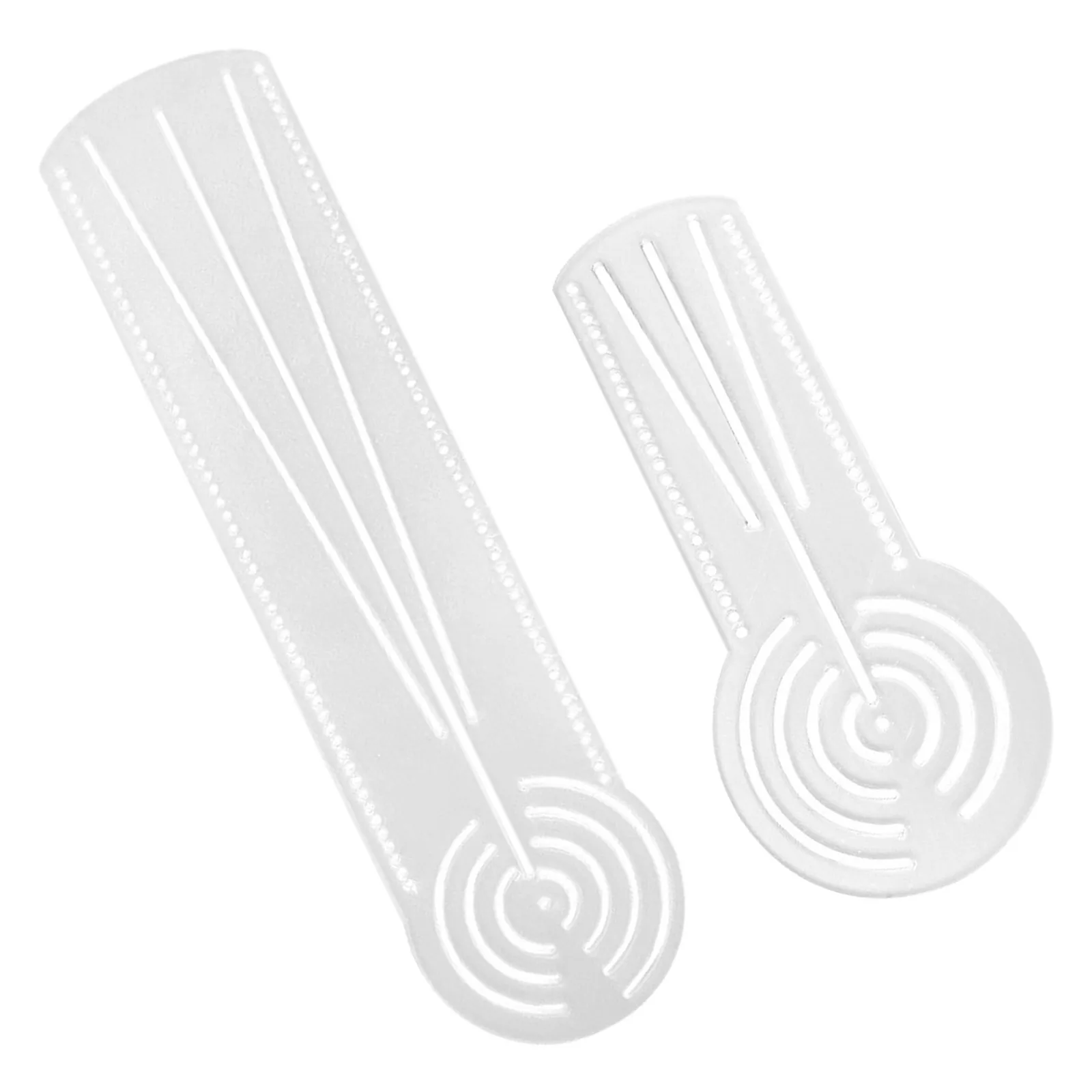 2Pcs 만다라 아크릴 드로잉 스텐실 자 기하학 드로잉 도구 아트 디자인을위한 원형 제작 도구 스크랩북 카드 만들기 학교 수학